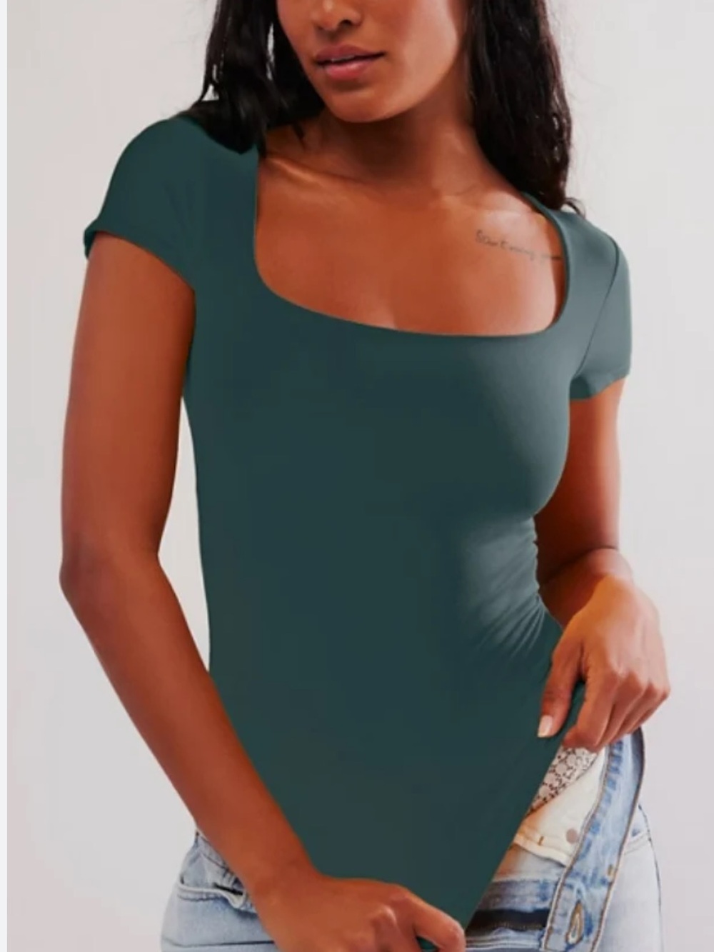 Free People Fair and Square Bodysuit